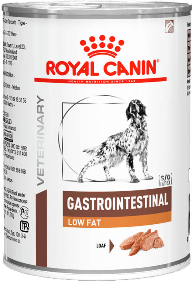 Ração Úmida Royal Canin Veterinary Diet Gastrointestinal Low Fat para Cães Adultos - 420 g