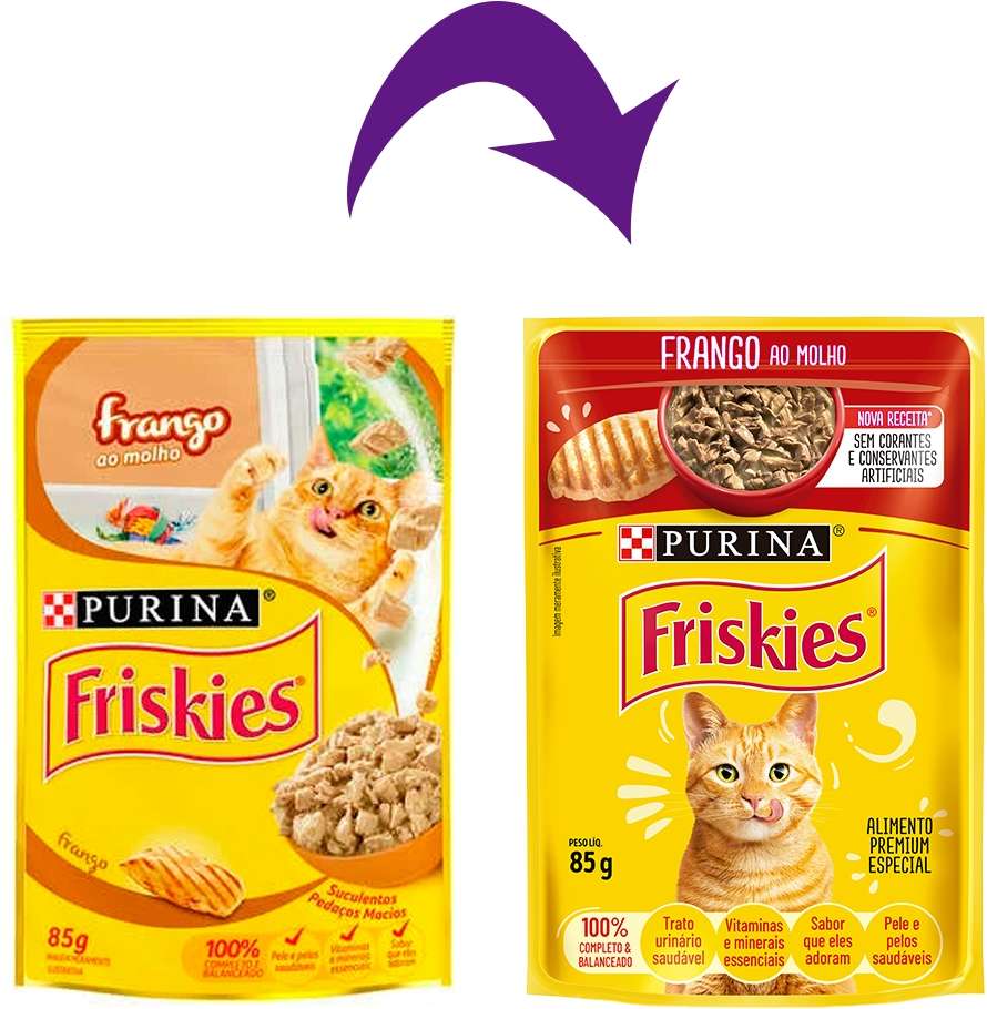 Ração Nestlé Purina Friskies Sachê Frango ao Molho para Gatos - 85 g