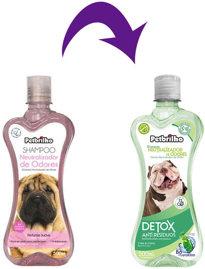 Shampoo Petbrilho Neutralizador de Odores - 500 mL