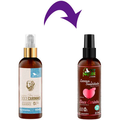 Colônia PetNature Doce Carinho para Cães e Gatos
