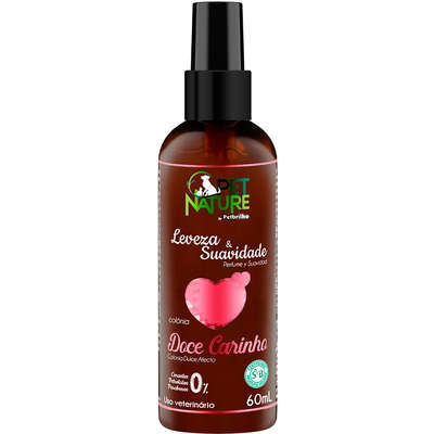 Colônia PetNature Doce Carinho para Cães e Gatos