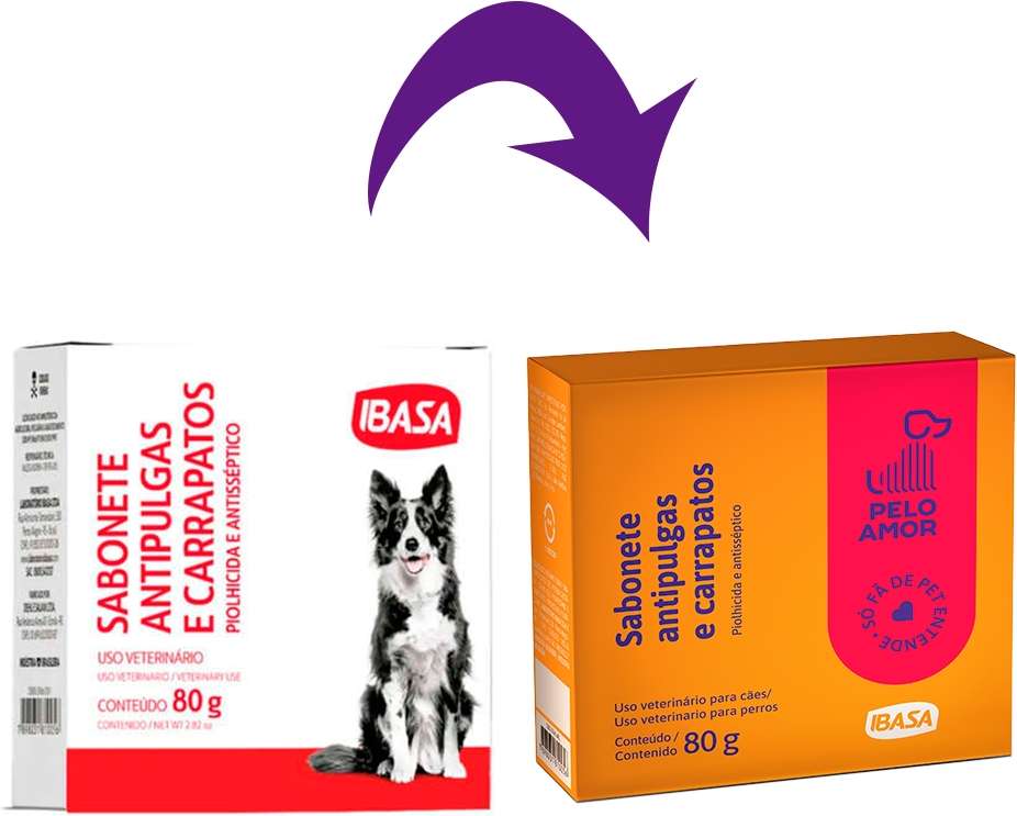 Sabonete Anti Pulgas Ibasa para Cães - 80 g