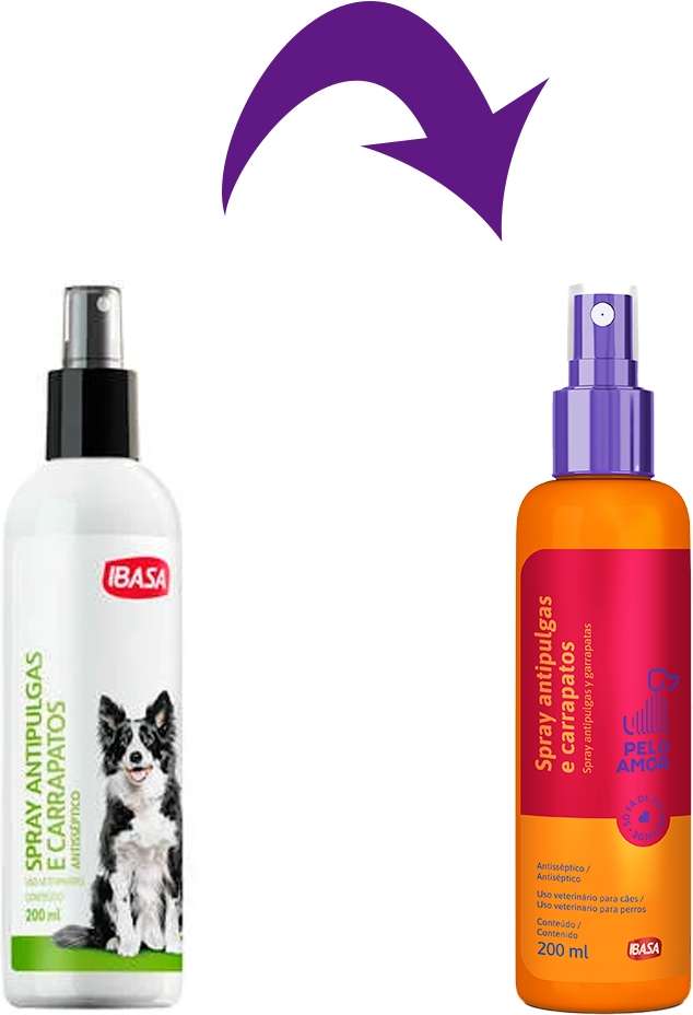 Spray Antipulgas Ibasa para Cães - 200 mL