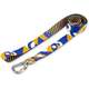 Kit Guia + Peitoral Antipuxão Basic Pet Amarelo e Azul Moss para Cães