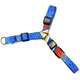 Kit Guia + Peitoral Antipuxão Basic Pet Azul Stem para Cães