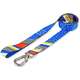 Kit Guia + Peitoral Antipuxão Basic Pet Azul Stem para Cães