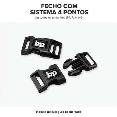 Kit Guia + Peitoral Antipuxão Basic Pet Azul Stem para Cães