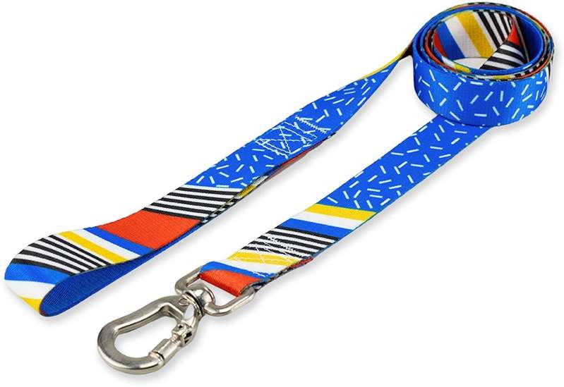 Kit Guia + Peitoral H Basic Pet Azul Stem para Cães - Tam. G