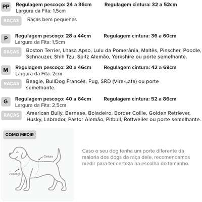 Kit Guia + Peitoral H Basic Pet Azul Stem para Cães