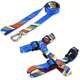 Kit Guia + Peitoral H Basic Pet Azul Stem para Cães