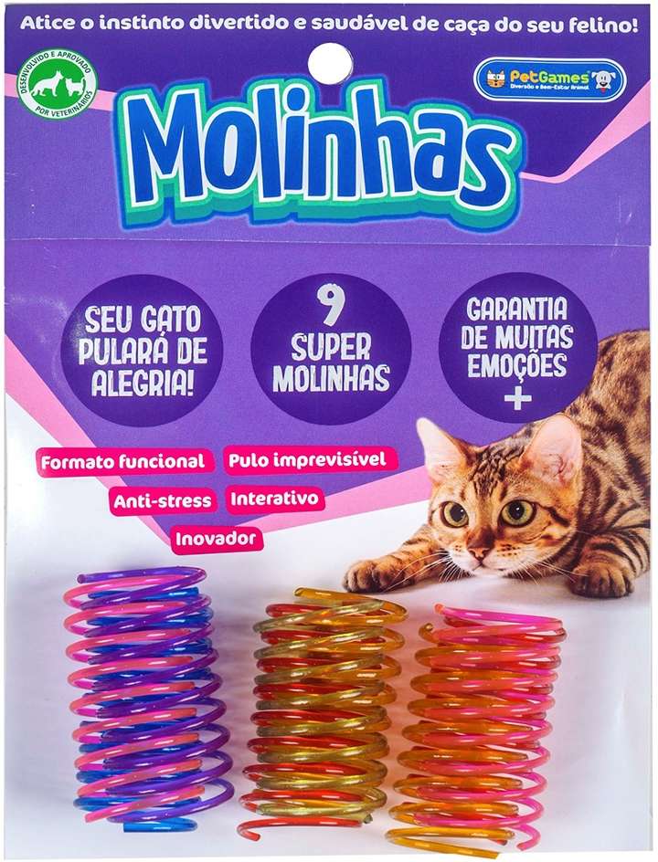Brinquedo Pet Games Molinhas Multicolor para Gatos - Tam. Único