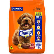 Ração Champ Carne e Cereais para Cães Adultos - 15Kg