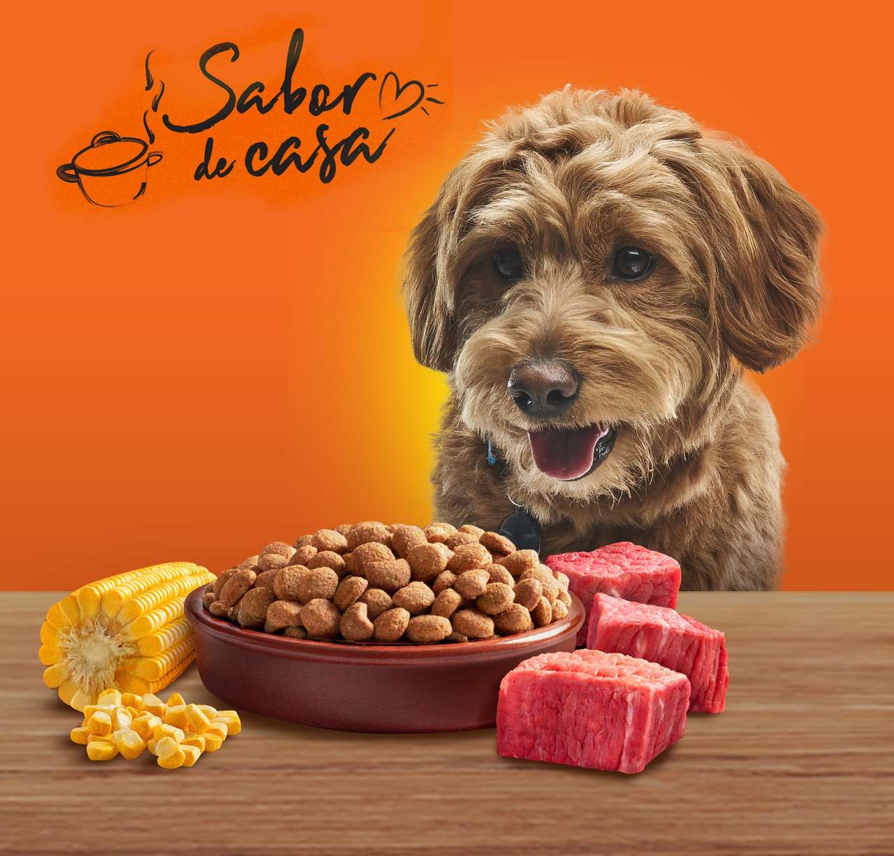 Ração Champ Carne e Cereais para Cães Adultos - 15Kg