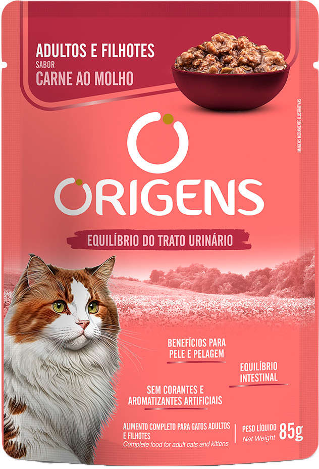 Ração Úmida Origens Carne ao Molho para Gatos - 85 g