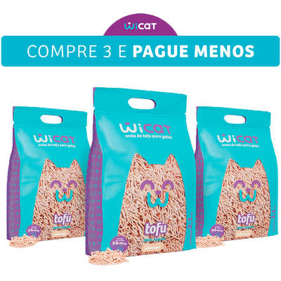 Granulado Higiênico WiCat Tofu Pêssego para Gatos