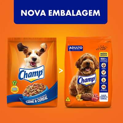 Ração Champ Carne e Cereais para Cães Adultos