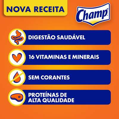 Ração Champ Carne e Cereais para Cães Adultos