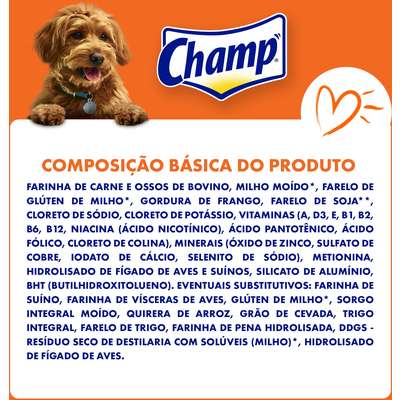 Ração Champ Carne e Cereais para Cães Adultos