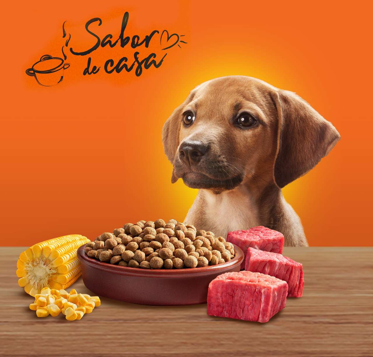 Ração Champ Carne e Cereal Para Cães Filhotes - 900 g