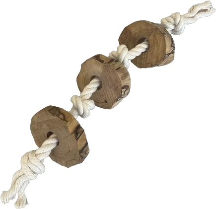 Brinquedo Mordedor Corda Wood Sustentavel para Cães - Tam. M