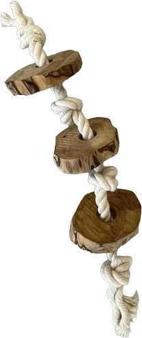 Brinquedo Mordedor Corda Wood Sustentavel para Cães - Tam. M