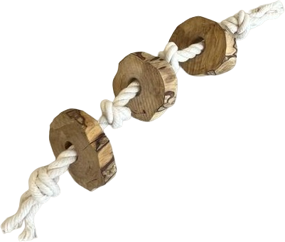 Brinquedo Mordedor Corda Wood Sustentavel para Cães - Tam. M