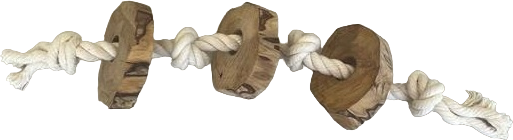 Brinquedo Mordedor Corda Wood Sustentavel para Cães - Tam. M