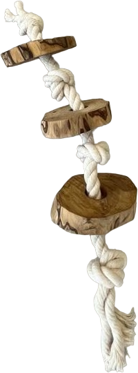 Brinquedo Mordedor Corda Wood Sustentavel para Cães - Tam. M