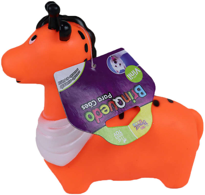 Brinquedo Mordedor Vinil Girafa para Cães - Tam. Único