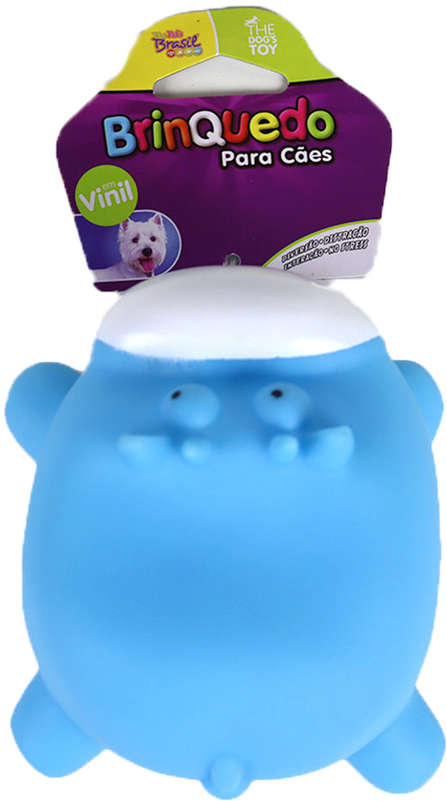 Brinquedo Mordedor Vinil Hipopótamo para Cães - Tam. Único