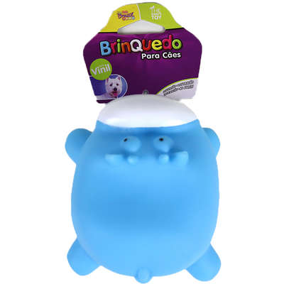 Brinquedo Mordedor Vinil Hipopótamo para Cães