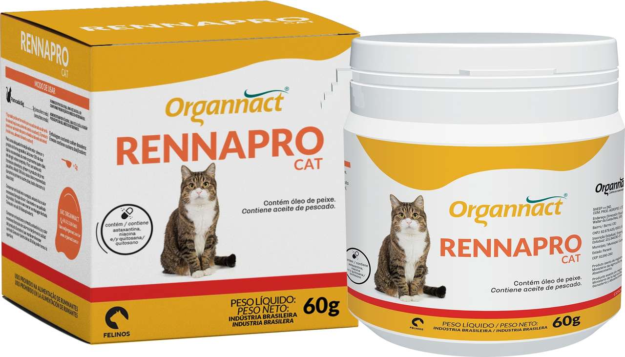 Suplemento Vitaminíco Organnact Rennapro Cat - 60 g