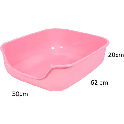 Bandeja Higiênica Pet Games Caixona de Areia Rosa