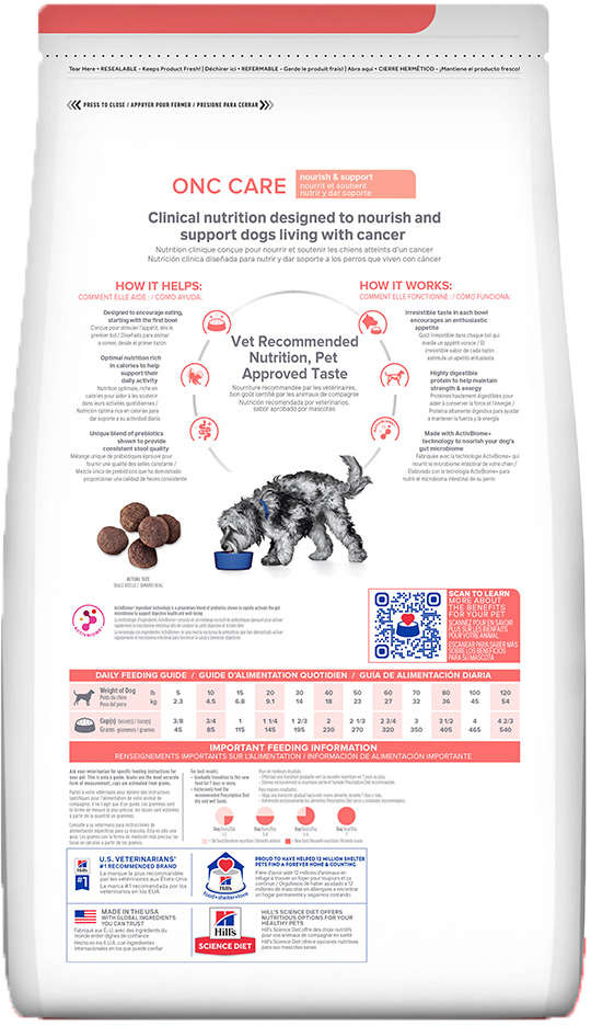 Ração Seca Hill's Prescription Diet ONC Care Cuidado Oncológico para Cães - 2,72Kg