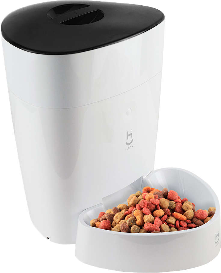 Alimentador Automático Inteligente Geonav Wi-fi para Cães Pequenos e Gatos - Tam. Único