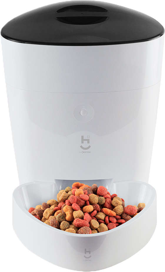 Alimentador Automático Inteligente Geonav Wi-fi para Cães Pequenos e Gatos - Tam. Único