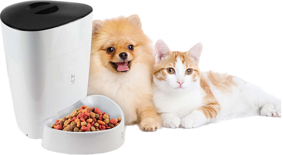 Alimentador Automático Inteligente Geonav Wi-fi para Cães Pequenos e Gatos - Tam. Único
