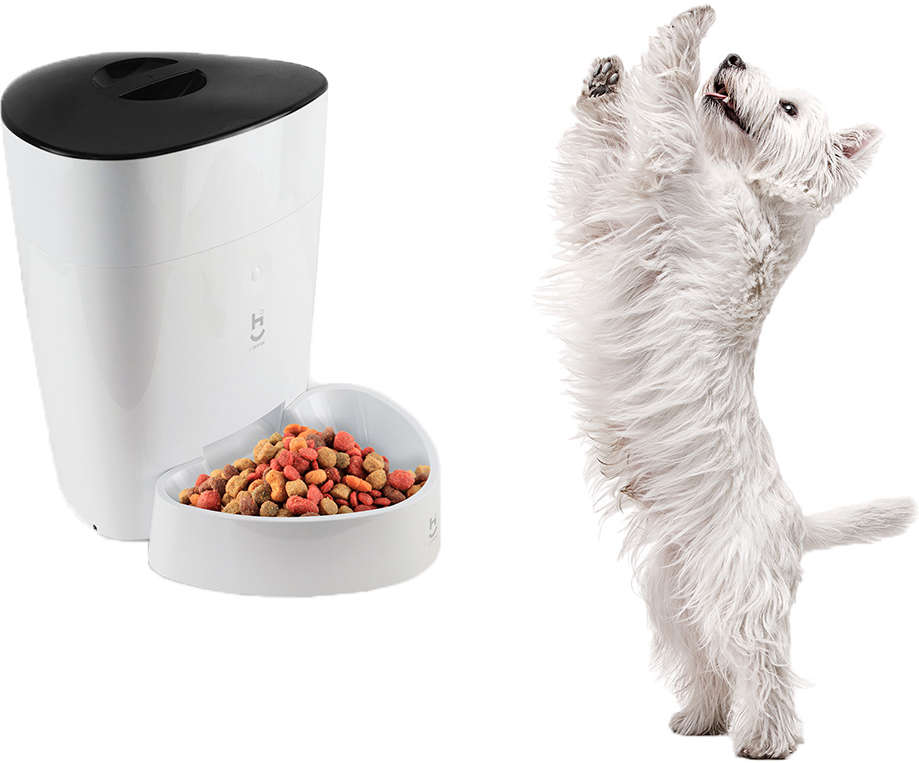 Alimentador Automático Inteligente Geonav Wi-fi para Cães Pequenos e Gatos - Tam. Único
