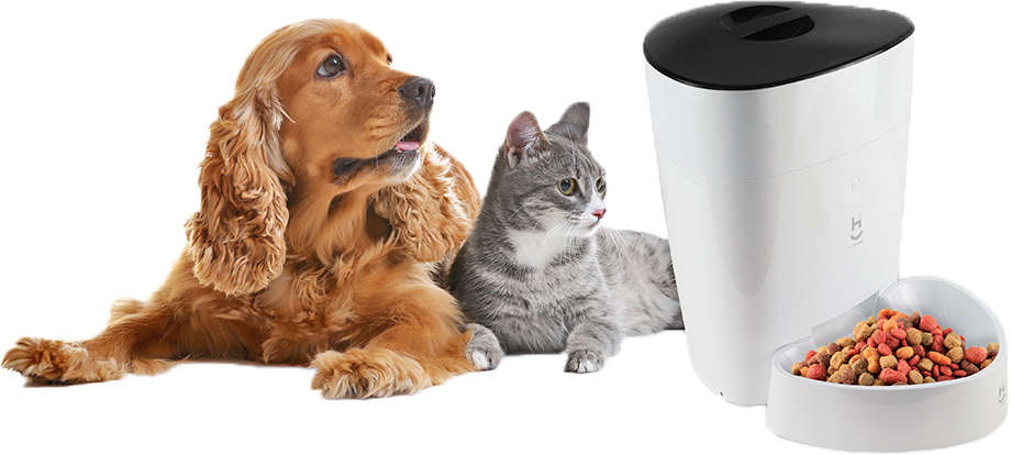 Alimentador Automático Inteligente Geonav Wi-fi para Cães Pequenos e Gatos - Tam. Único