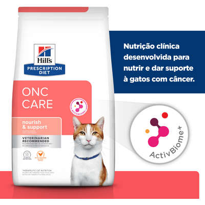 Ração Seca Hill's Prescription Diet ONC Care Cuidado Oncológico para Gato