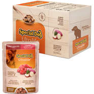 Kit Ração Úmida Special Dog Sachê Carne para Cães Adultos - 12 Unidades