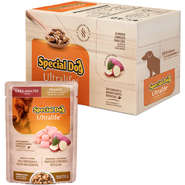 Kit Ração Úmida Special Dog Sachê Frango para Cães Adultos - 12 Unidades