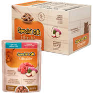 Kit Ração Úmida Special Cat Sachê Carne para Gatos Adultos - 24 Unidades