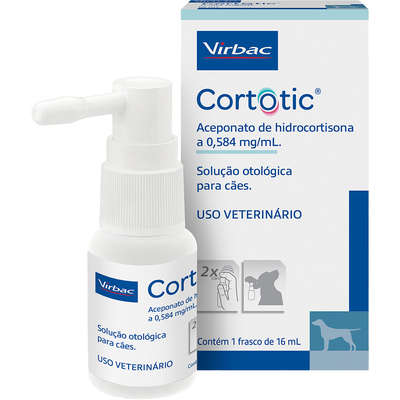 Solução Otológica Virbac Cortotic para Cães