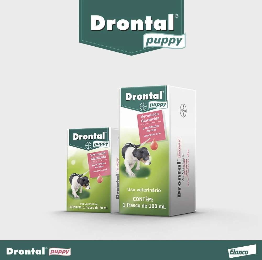Vermífugo Drontal Puppy para Cães Filhotes - 20 mL