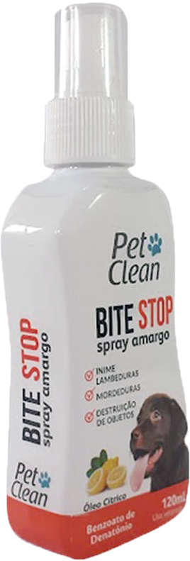 Spray Amargo Pet Clean Bite Stop para Cães - 120 mL