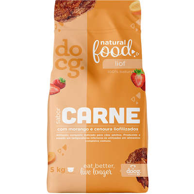Ração Seca Doc.g Natural Food Liof Carne para Cães - 5 Kg
