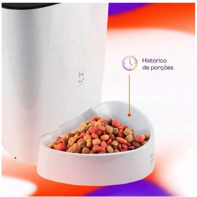 Alimentador Automático Inteligente Geonav Wi-fi para Cães Pequenos e Gatos