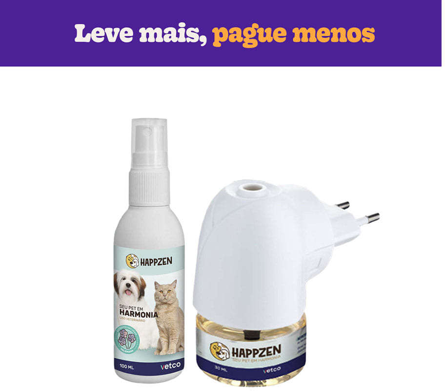 Kit Happzen Vetco Refil 30 mL e Spray 100 mL - KIT