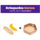 Kit Brinquedos Gaton CatFood Big Baguete e Banana Pelúcia com Catnip +Caixa Hexagonal de Papelão - KIT